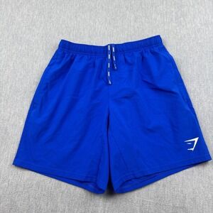 Gymshark Shorts Mens Small Blue Arrival 7" Lightweight Athletic Running Gym